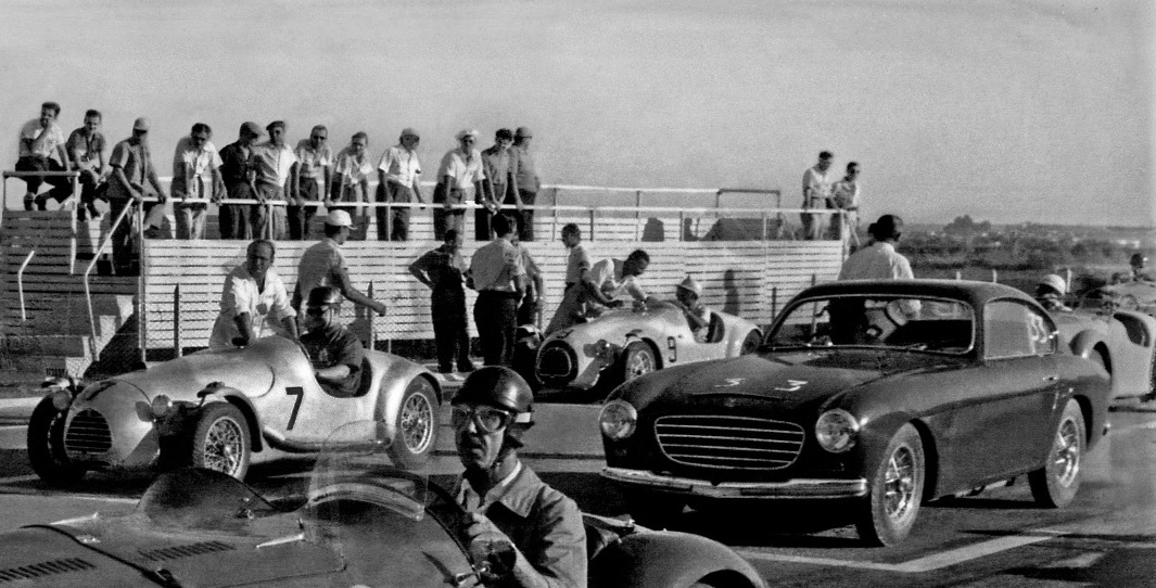 1Audromo de BsAs 9 de marzo de 1952 Menditeguy con Ferrari 166 195s