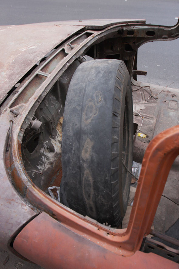 Primitivo dispositivo tipo airbag utilizado por Ford en 1960