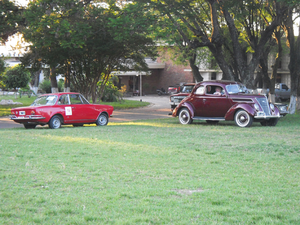 Fiat 1500 y Ford 37 en la hierba